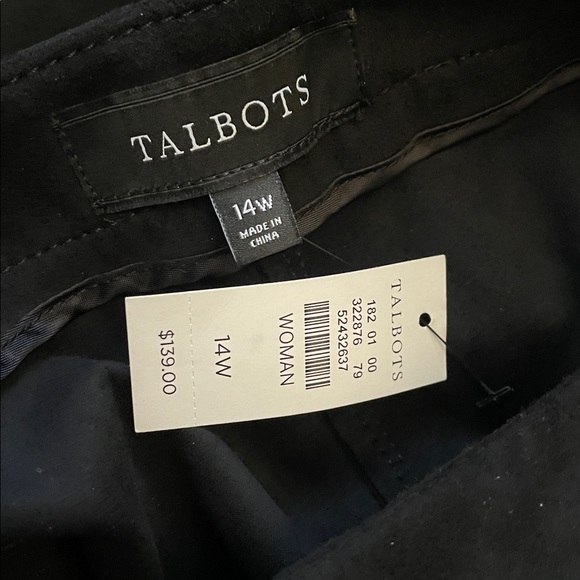 Talbots Black Stretch Suede Pants - Picture 8 of 10